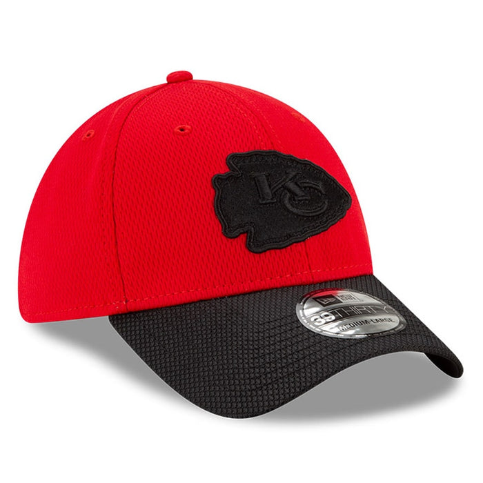 Kansas City Chiefs 2021 New Era NFL Sideline Road Red 39THIRTY Flex Hat