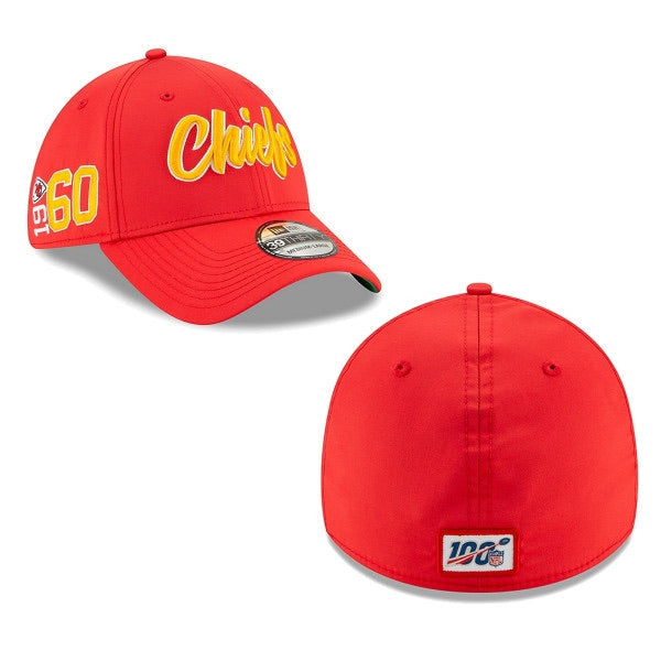 Kansas City Chiefs New Era 2019 On Field Sideline Home 39Thirty Flexfit Hat