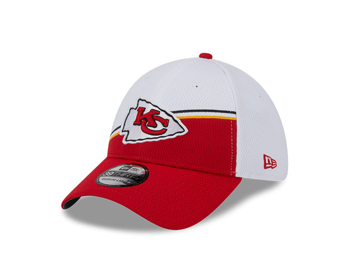 Kansas City Chiefs New Era 2023 Sideline 39THIRTY Flex Hat - White/Red