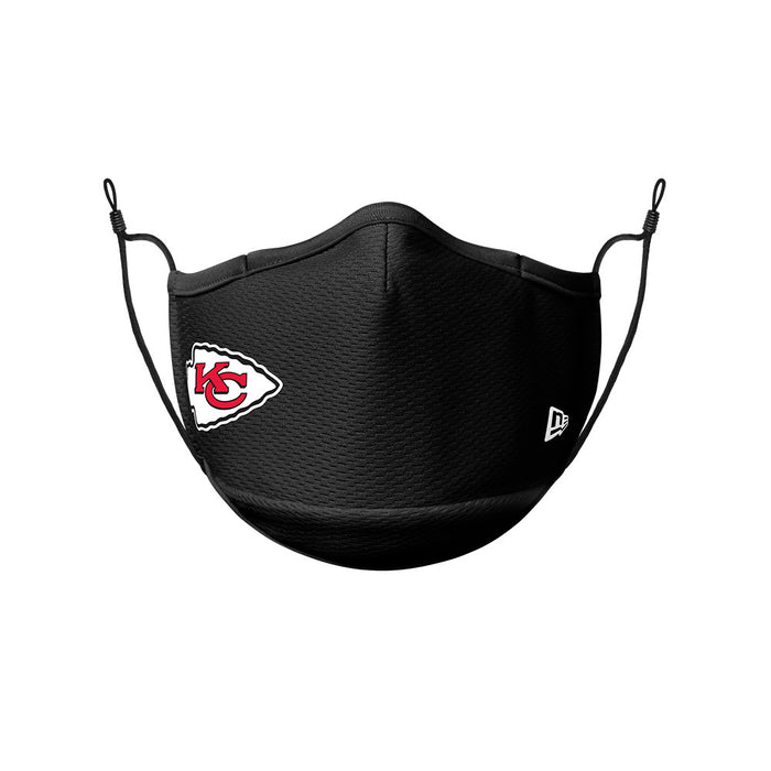 Kansas City Chiefs New Era Black On-Field Face Cover Mask