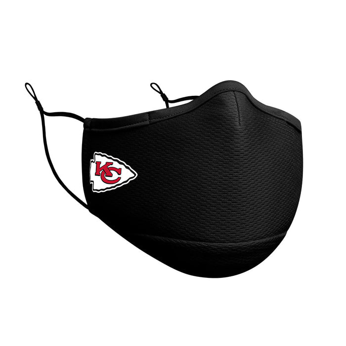 Kansas City Chiefs New Era Black On-Field Face Cover Mask