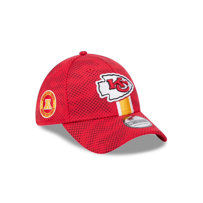 Kansas City Chiefs NFL 2024 Sideline New Era 39 Thirty Flex Hat - Red