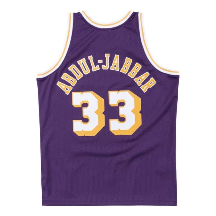 Kareem Abdul-Jabbar #33 Los Angeles Lakers Mitchell & Ness 1983-84 Hardwood Classic Swingman Purple Jersey