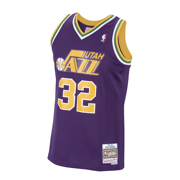 Karl Malone #32 Utah Jazz Mitchell & Ness 1991-92 Hardwood Classic Swingman Jersey