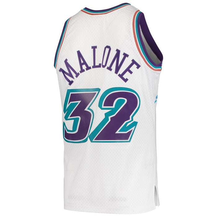 Karl Malone #32 Utah Jazz Mitchell & Ness 1996-97 Hardwood Classic Swingman Jersey - White