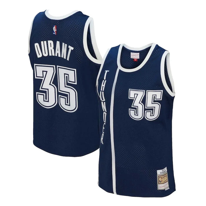 Kevin Durant #35 Oklahoma City Thunder 2015-16 Hardwood Classic Mitchell & Ness Navy Alternate Swingman Jersey
