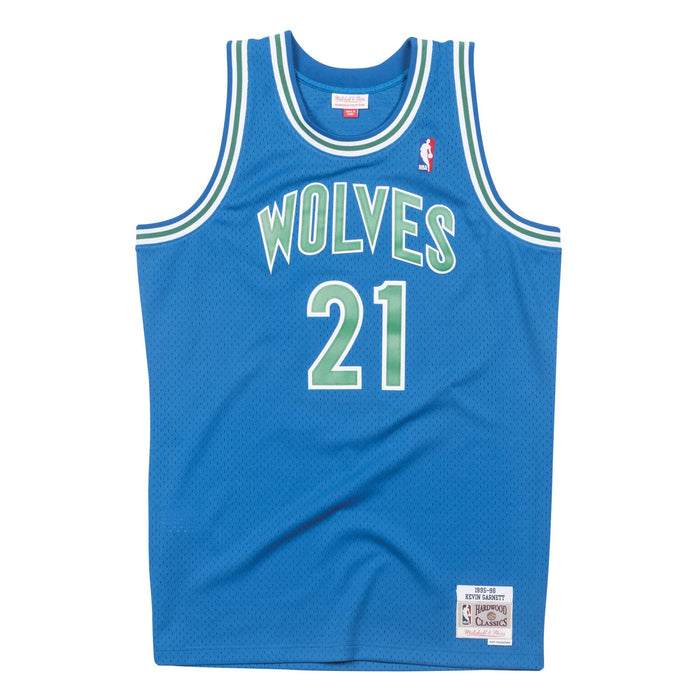Kevin Garnett #21 Minnesota Timberwolves Mitchell & Ness Road 1995-96 Hardwood Classic Swingman Alternate Jersey