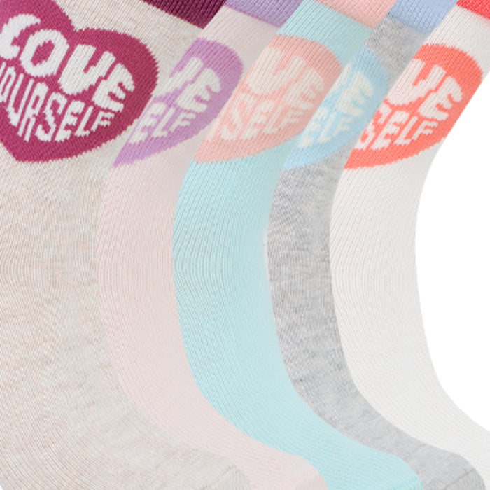 Kids Fancy Crew Socks for Girls Pack of 5
