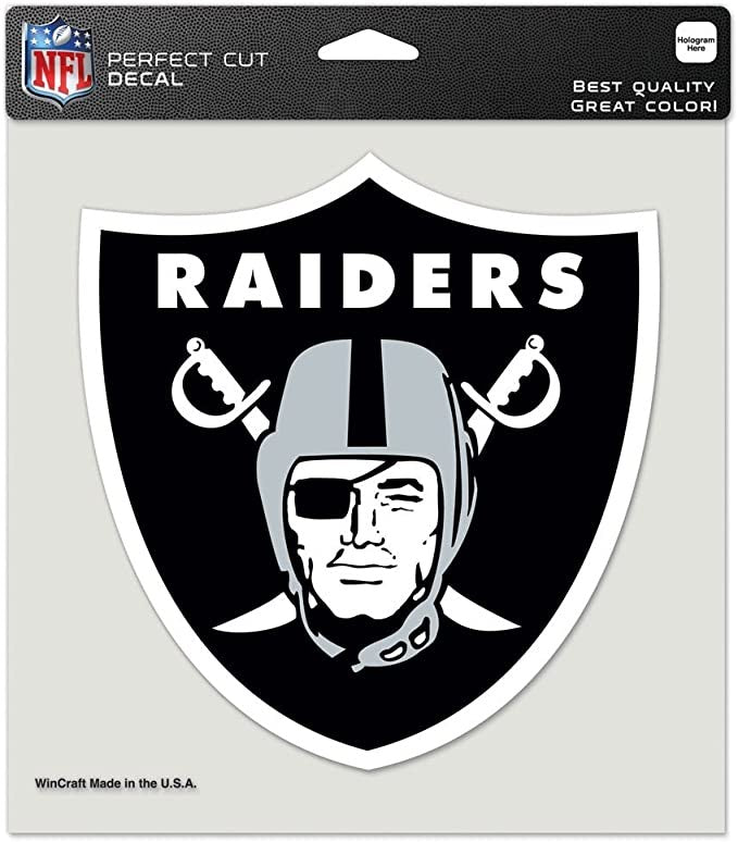 Las Vegas Raiders 8X8 NFL Wincraft Decal