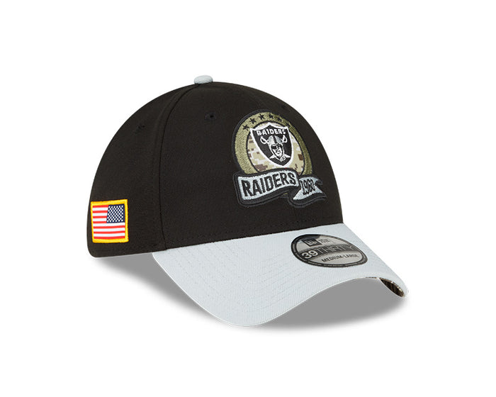 Las Vegas Raiders New Era 2022 Salute To Service - 39THIRTY Flex Hat