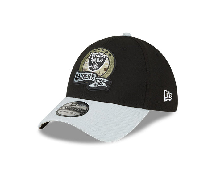 Las Vegas Raiders New Era 2022 Salute To Service - 39THIRTY Flex Hat