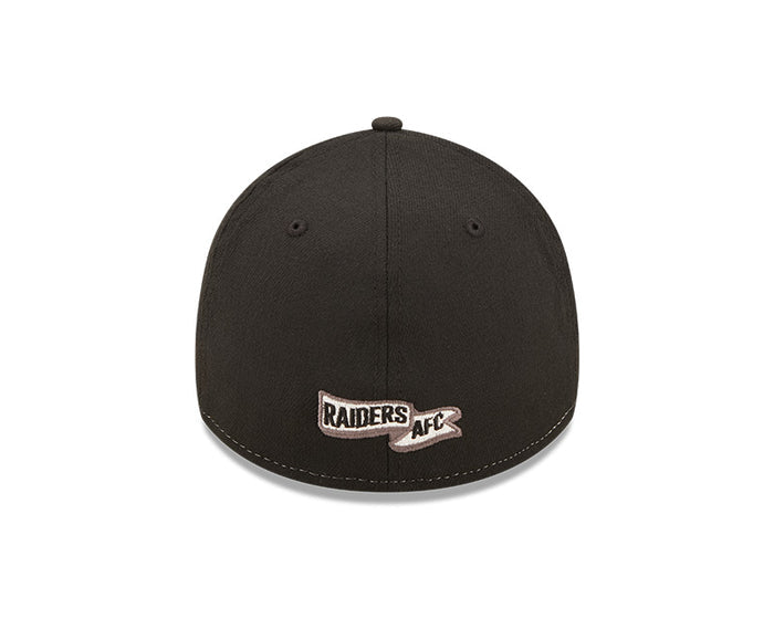 Las Vegas Raiders New Era 2022 Sideline 39THIRTY Historic Flex Hat - Heathered Gray/Black