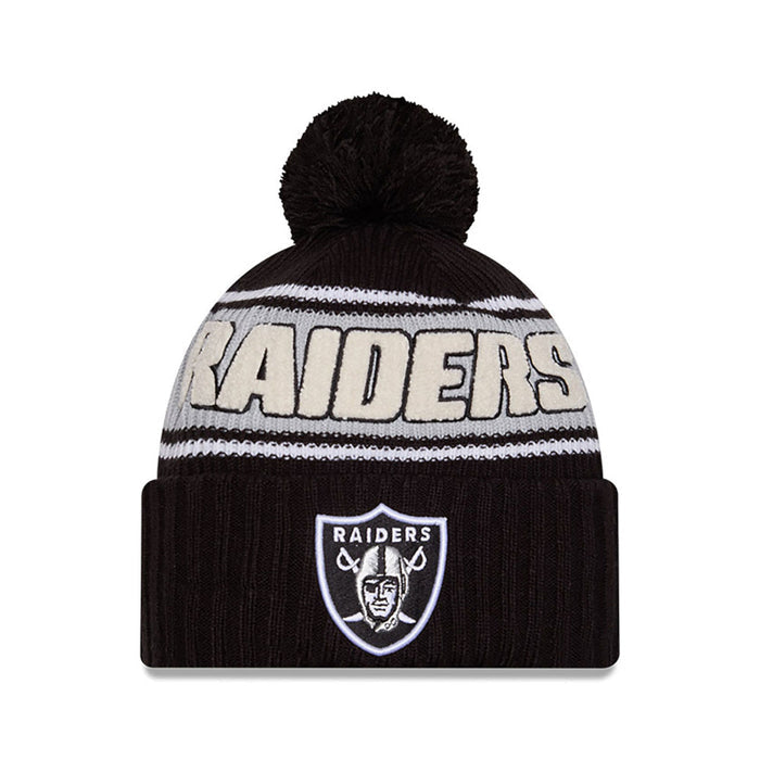 Las Vegas Raiders New Era 2024 Sideline Sport Cuffed Knit Toque