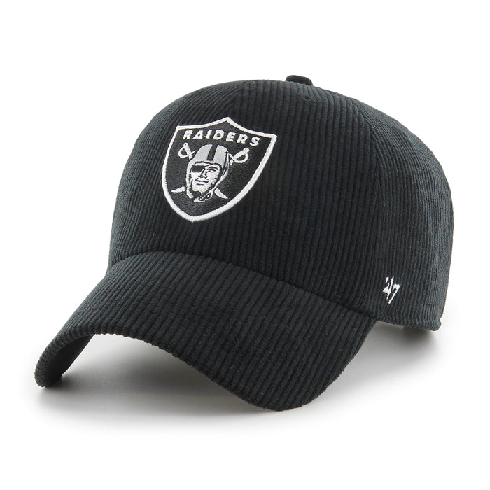 Las Vegas Raiders THICK CORD Clean Up '47 Brand Adjustable Hat - Black