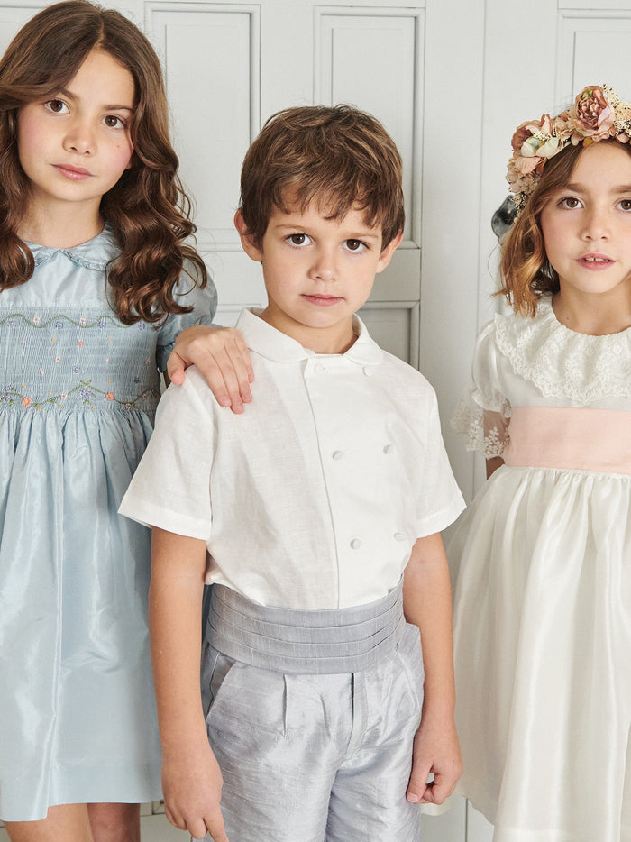 Light Blue Lupino Silk Boy Knickerbocker