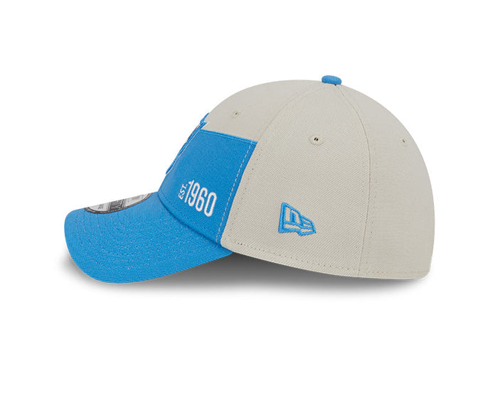 Los Angeles Chargers New Era 2023 Historic Sideline 39THIRTY Flex Hat - Cream/Blue