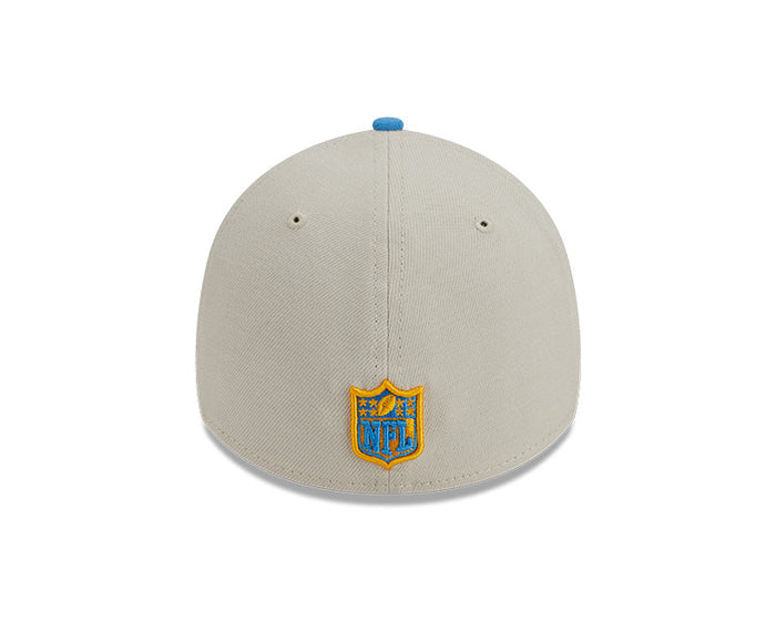Los Angeles Chargers New Era 2023 Historic Sideline 39THIRTY Flex Hat - Cream/Blue