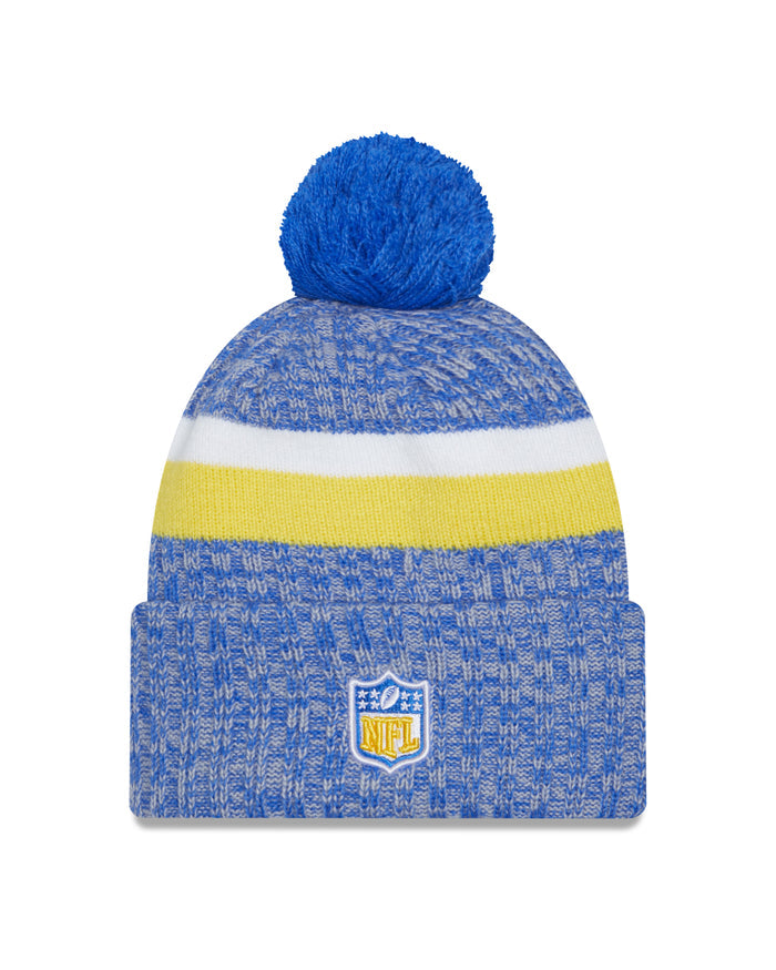 Los Angeles Chargers New Era 2023 Sideline - Sport Cuffed Pom Knit Hat - Blue