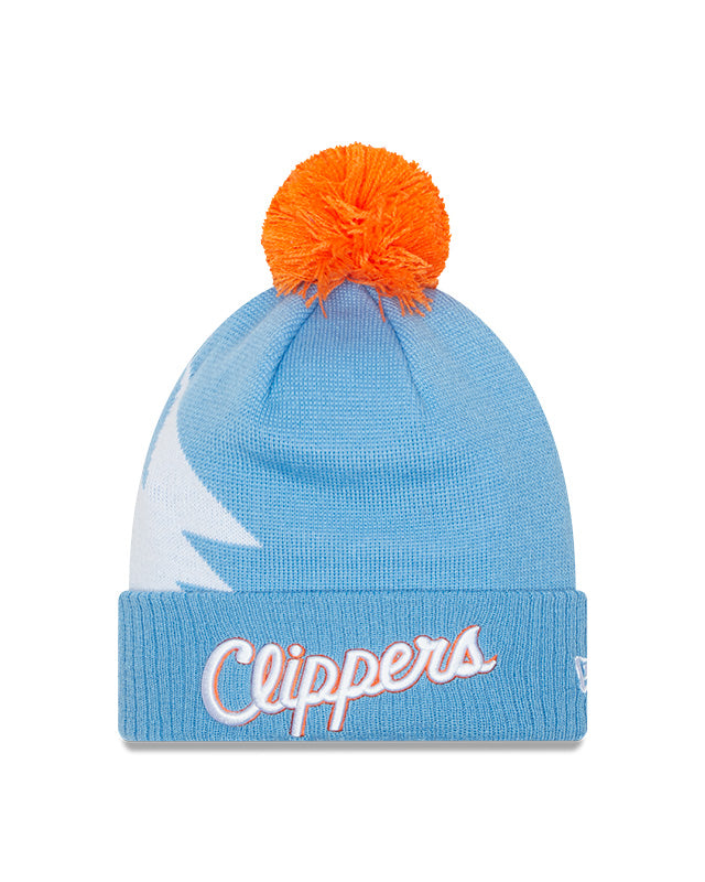 Los Angeles Clippers Baby Blue New Era City Series 21 Pom Knit Toque