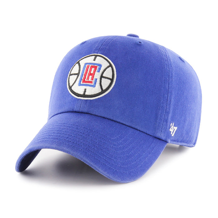 Los Angeles Clippers Royal NBA 47 Brand Clean Up Adjustable Buckle Back Hat