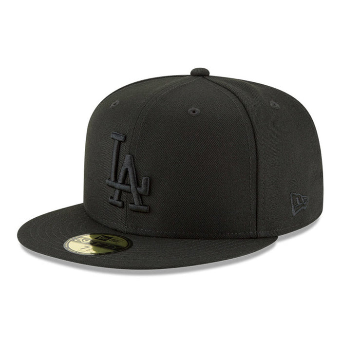 Los Angeles Dodgers Black on Black 59fifty Fitted Hat