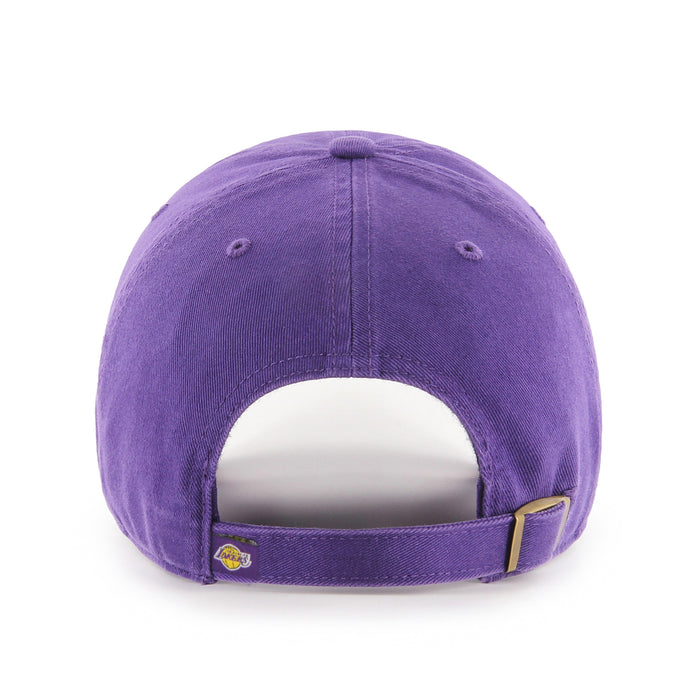 Los Angeles Lakers Purple NBA 47 Brand Clean Up Adjustable Buckle Back Hat