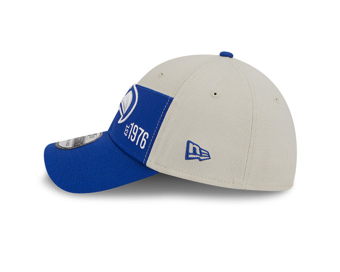 Los Angeles Rams New Era 2023 Historic Sideline 39THIRTY Flex Hat - Cream/Royal