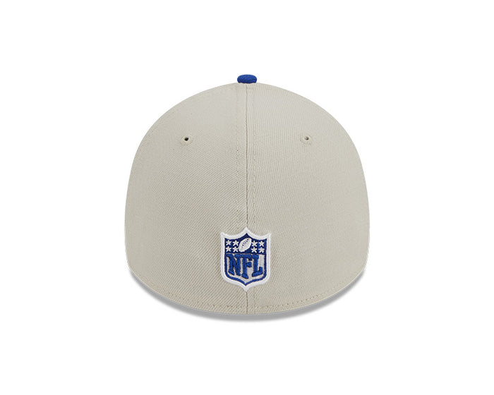 Los Angeles Rams New Era 2023 Historic Sideline 39THIRTY Flex Hat - Cream/Royal