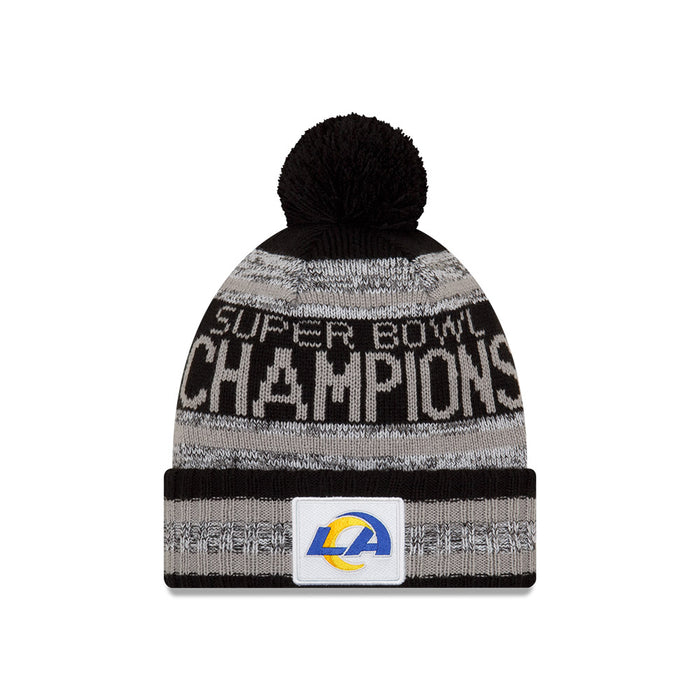 Los Angeles Rams New Era Super Bowl LVI Champions - Parade Pom Cuffed Knit Hat