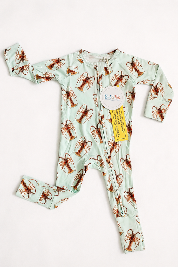 Lowtide Lobster - Bamboo Zippy Sleeper Pajamas - Sold out