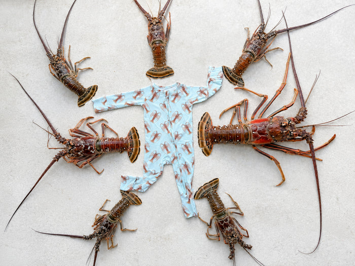 Lowtide Lobster - Bamboo Zippy Sleeper Pajamas - Sold out