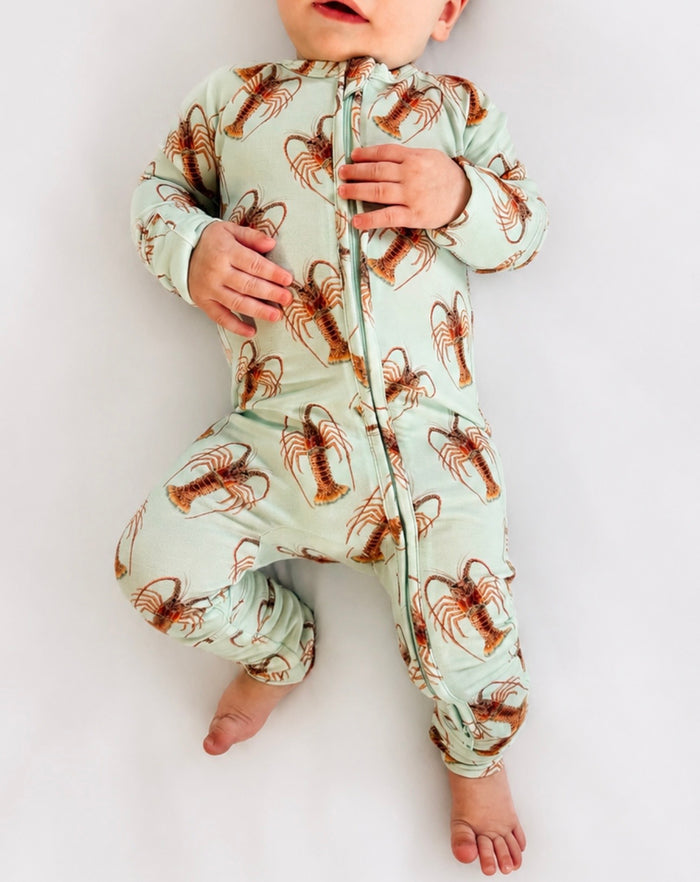 Lowtide Lobster - Bamboo Zippy Sleeper Pajamas - Sold out