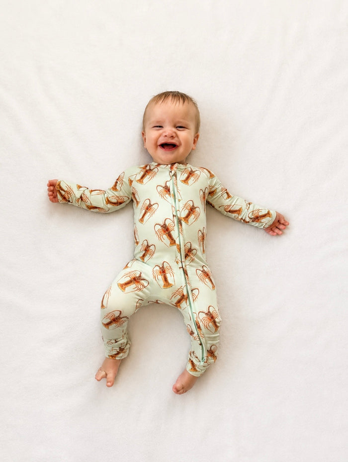 Lowtide Lobster - Bamboo Zippy Sleeper Pajamas - Sold out