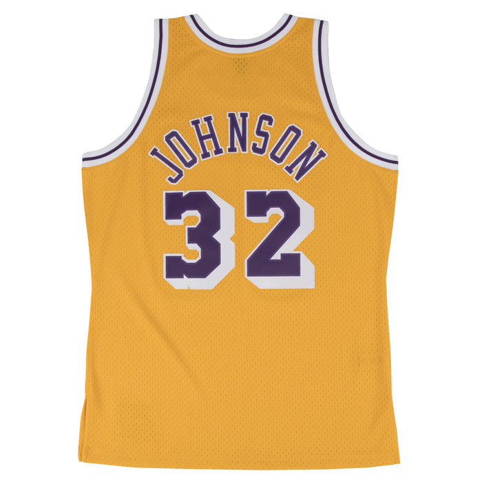 Magic Johnson Los Angeles Lakers Mitchell & Ness 1984-85 Hardwood Classic Swingman Away Jersey