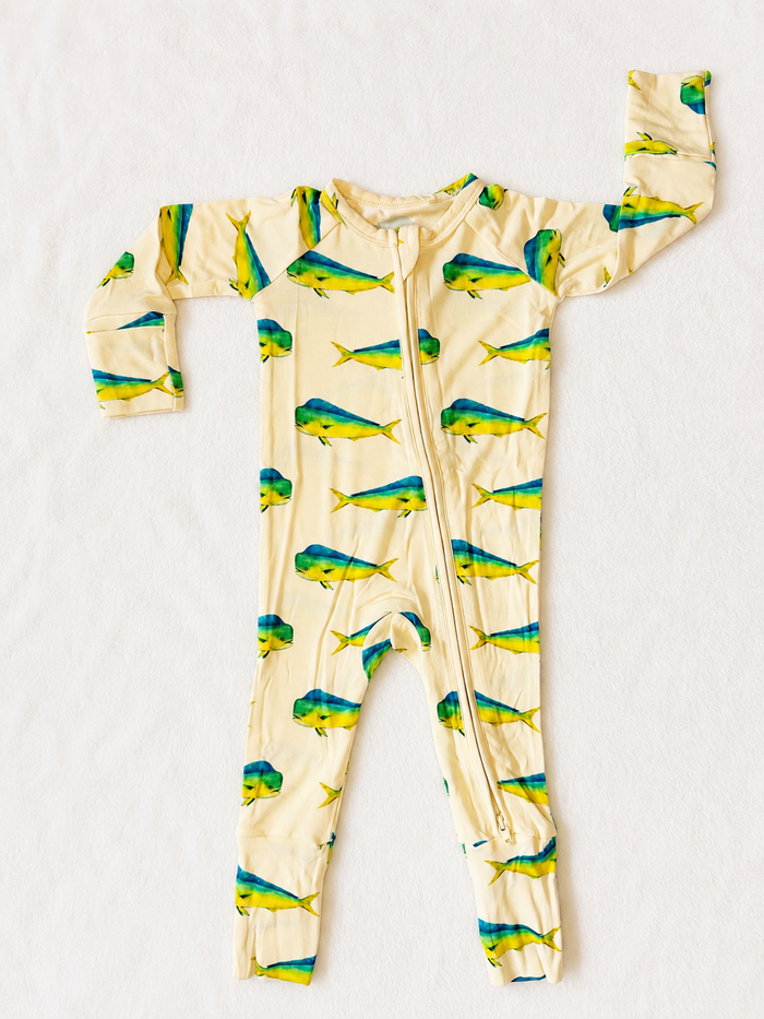 Mahi Mayhem - Bamboo Zippy Sleeper Pajamas - READY TO SHIP