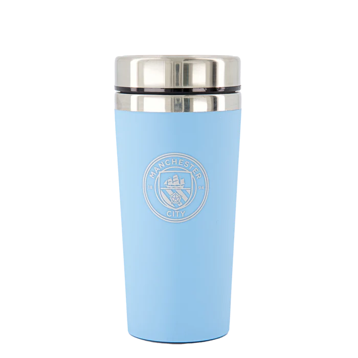 Manchester City Official Football Sky Blue Executive Travel Mug