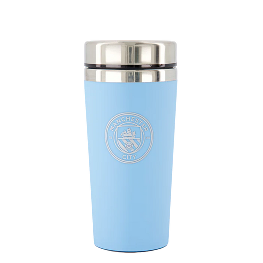 Manchester City Official Football Sky Blue Executive Travel Mug