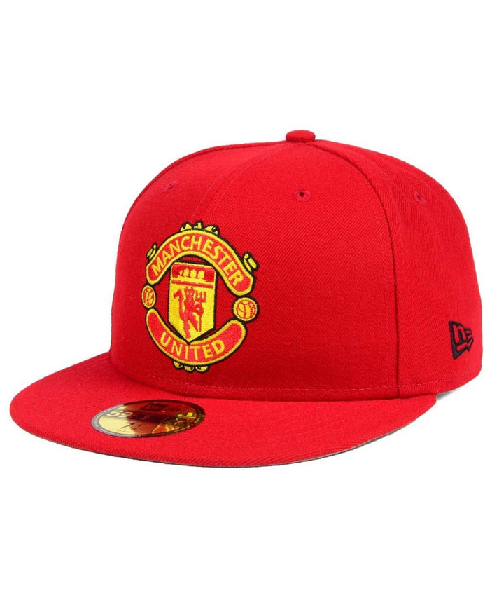 Manchester United FC Cotton Red New 59Fifty Fitted Hat