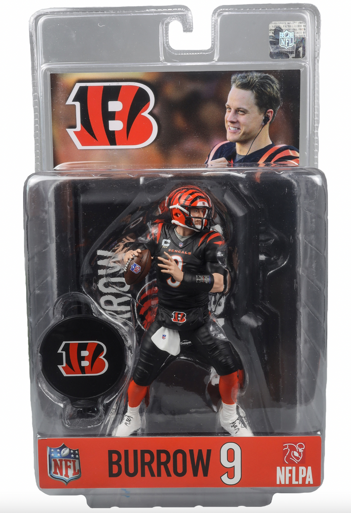 McFarlane NFL Sports Picks - Joe Burrow Black Jersey Figure - Cincinnati Bengals
