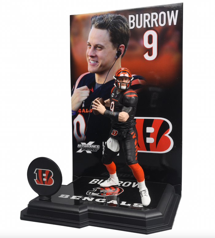McFarlane NFL Sports Picks - Joe Burrow Black Jersey Figure - Cincinnati Bengals