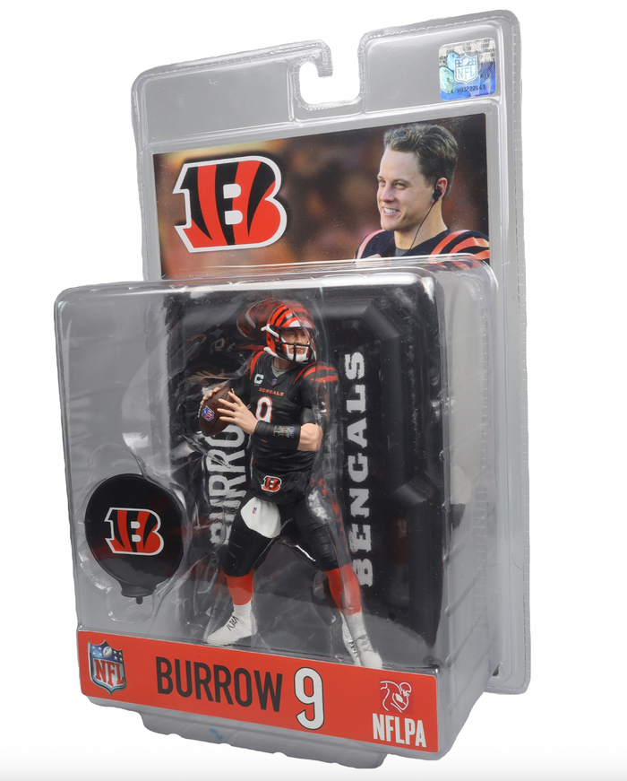 McFarlane NFL Sports Picks - Joe Burrow Black Jersey Figure - Cincinnati Bengals