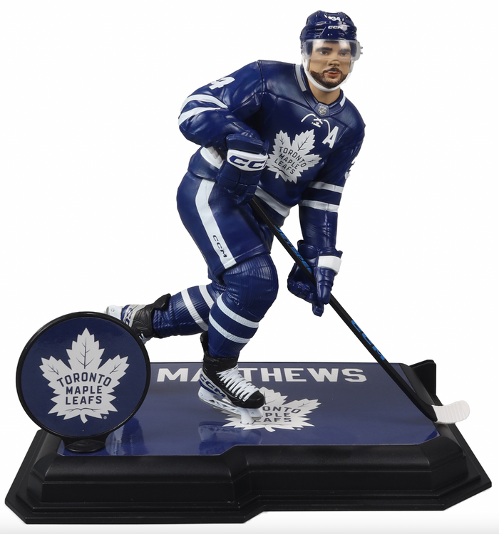 McFarlane NHL Sports Picks - Auston Matthews Blue Jersey Figure - Toronto Maple Leafs