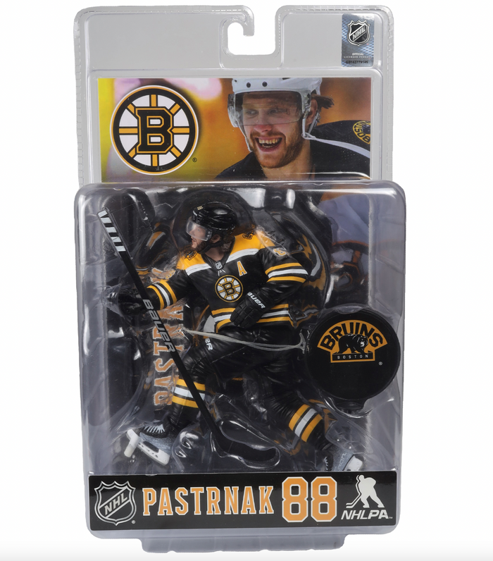 McFarlane NHL Sports Picks - David Pastrnak Black Jersey Figure - Boston Bruins