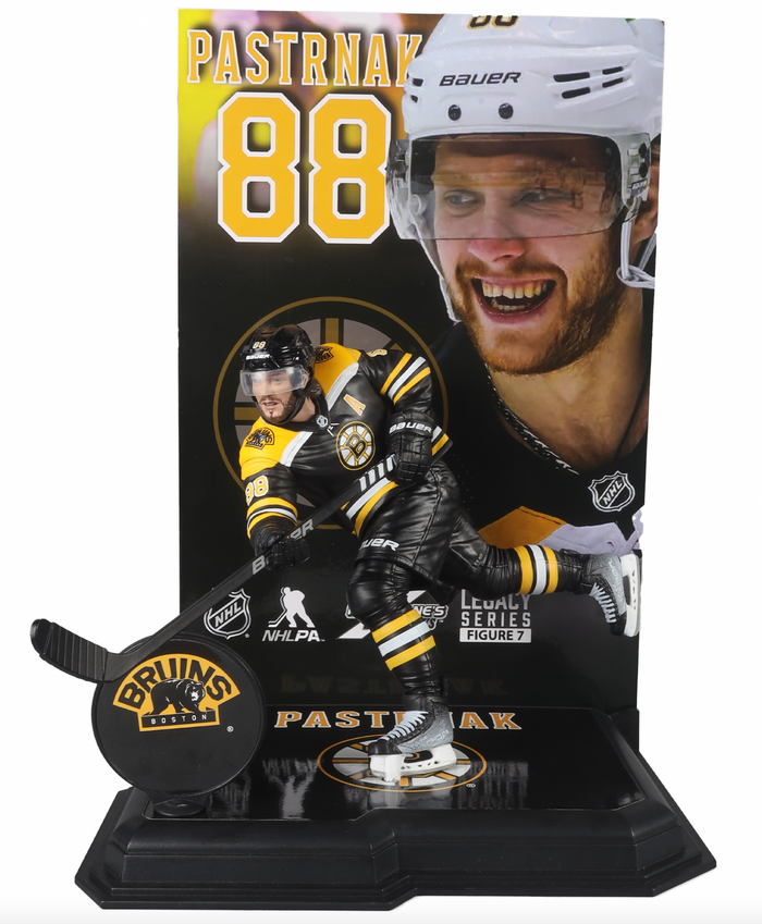 McFarlane NHL Sports Picks - David Pastrnak Black Jersey Figure - Boston Bruins