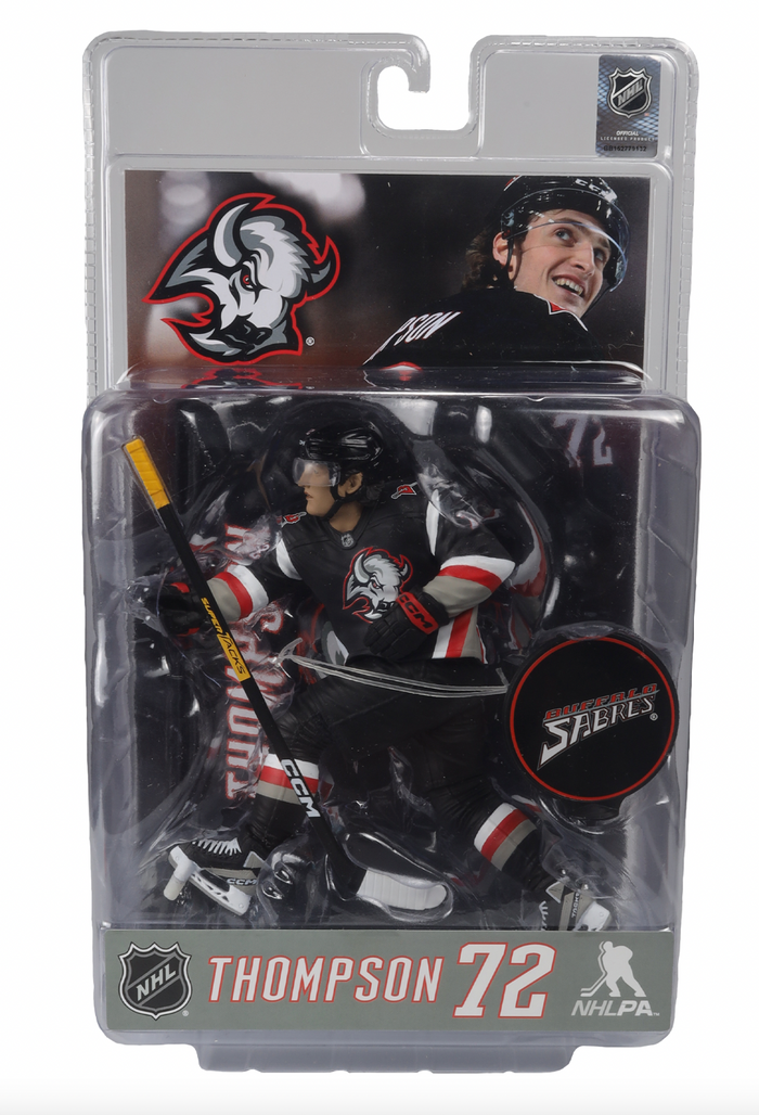 McFarlane NHL Sports Picks - Tage Thompson Black Jersey Figure - Buffalo Sabres