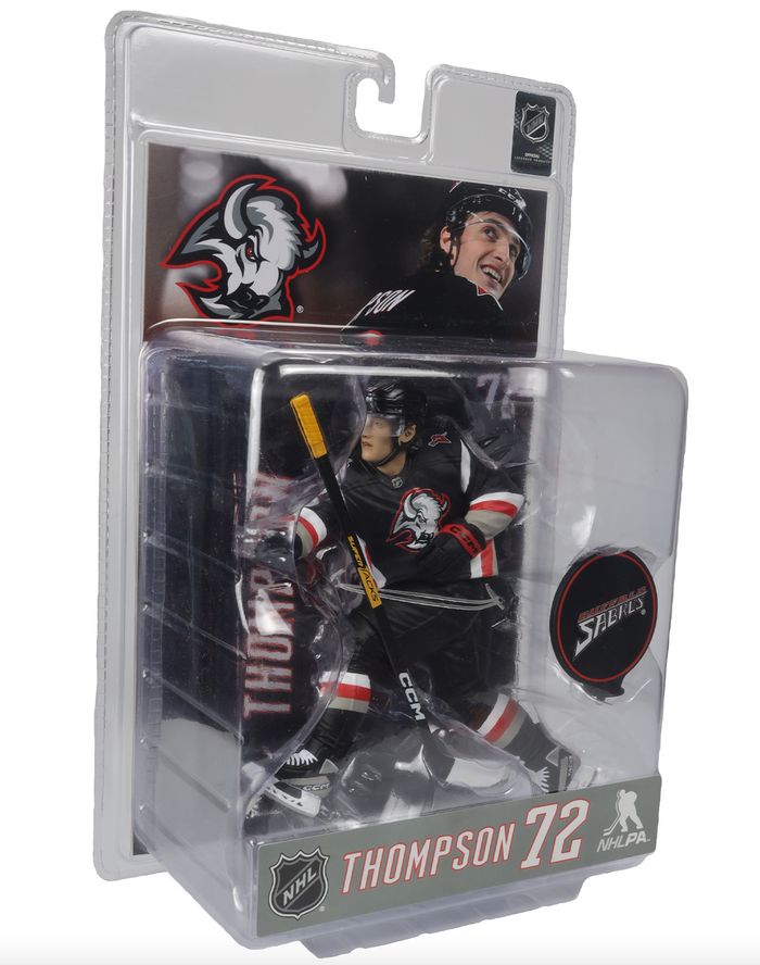 McFarlane NHL Sports Picks - Tage Thompson Black Jersey Figure - Buffalo Sabres