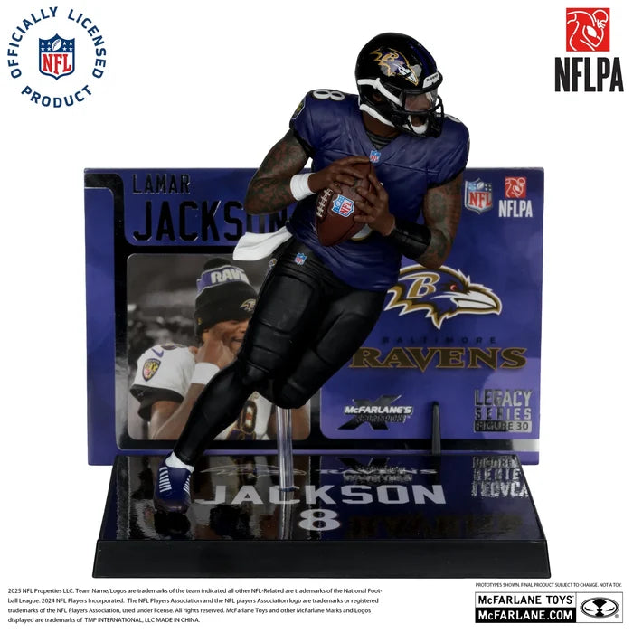McFarlane's Sports Pick - Baltimore Ravens Lamar Jackson #8 NFLPA 7IN Figure