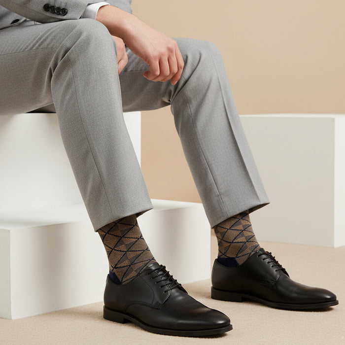 Men Formal Full Length Office Socks - Pack Of 3