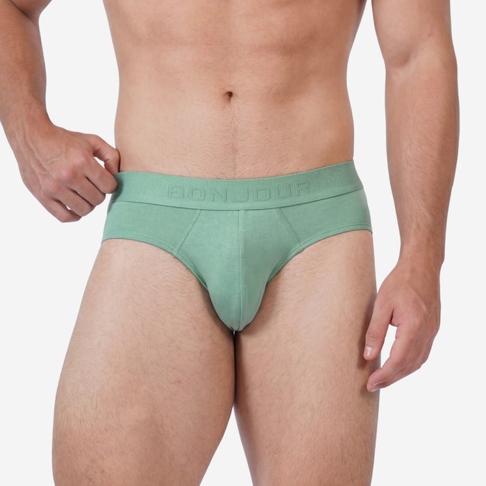 Men’s Bamboo Brief - Ultra Soft, Odour Free (Sage Green)