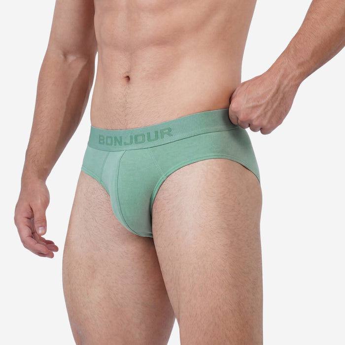 Men’s Bamboo Brief - Ultra Soft, Odour Free (Sage Green)